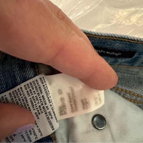 R13 Norbury blue denim distressed midi skirt - Picture 11 of 13